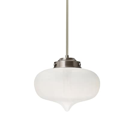 Besa Lighting Mira Cord Pendant, Smoke, Satin Nickel Finish, 1x60W Incandescent 1TT-MIRAFR-SN